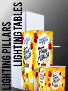 fabric light boxes with four dimentional picture