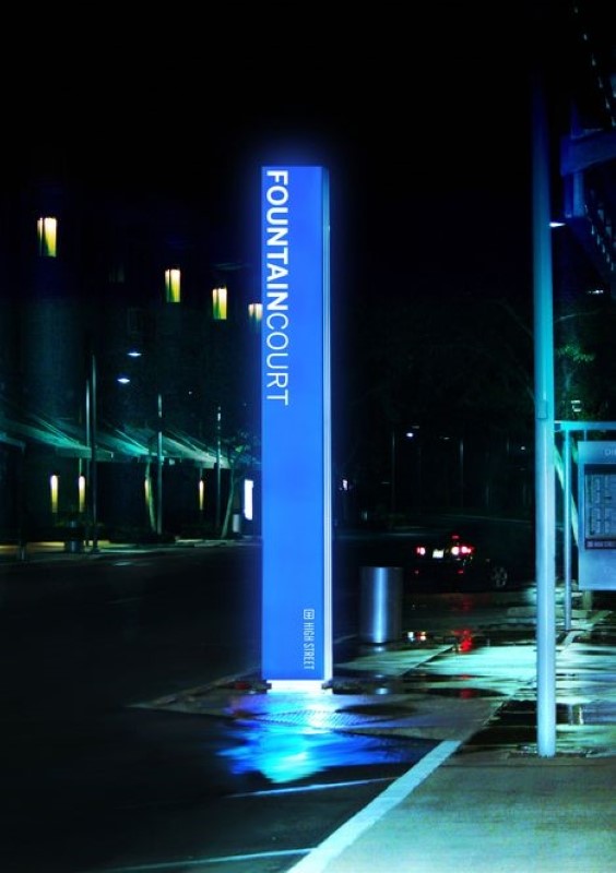 way finding signages from a signage company in saudi arabia with led lights